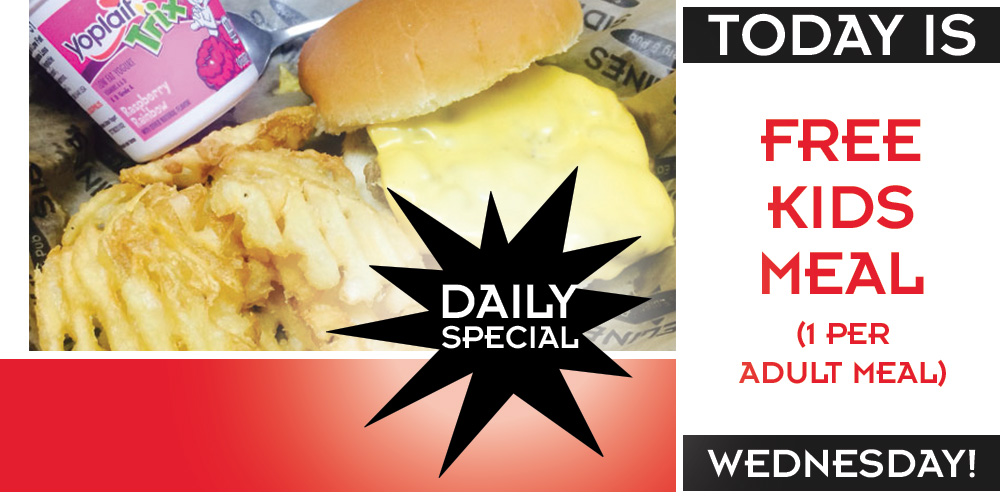 Today is 10oz uda angus reserve prime sirlion for $13.99.  Includes a free kid's meal (per one adult meal)